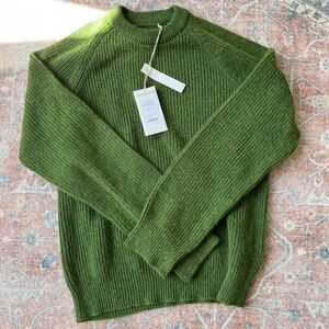 Toast Fisherman Rib Cotton Wool Sweater Size Small
